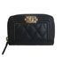 Chanel Boy Zipped Coin Purse, £420, Accessories, Black, Caviar Leather, Front view